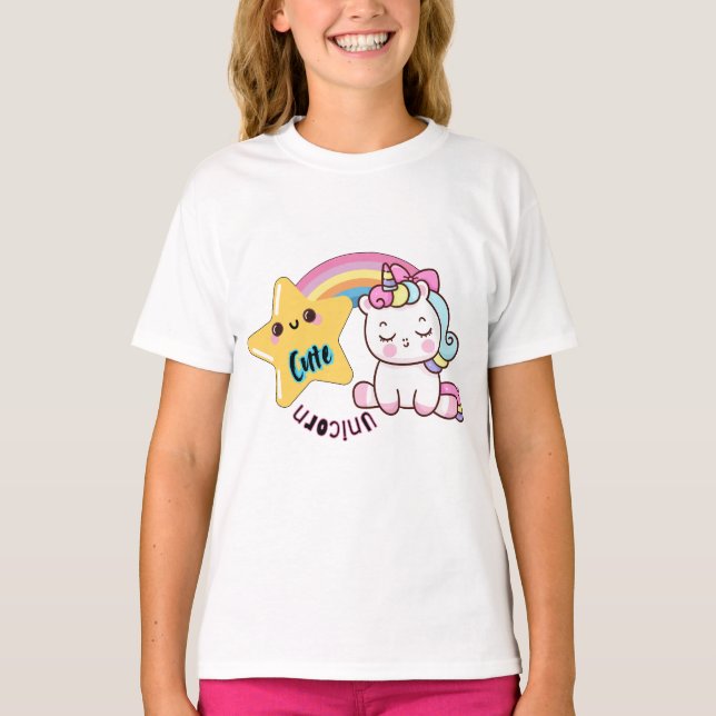 Diseño de camisetas de unicornio (Anverso)