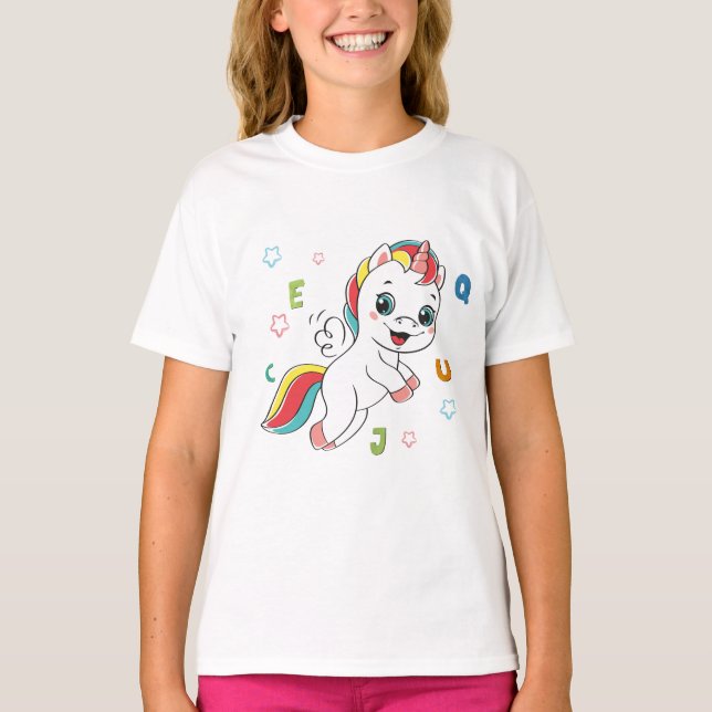 Diseño de camisetas de unicornio (Anverso)