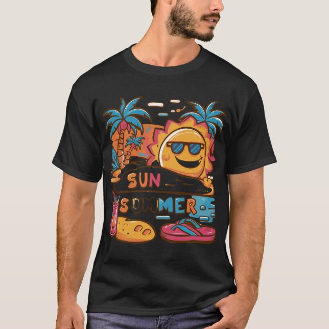 Diseño de camisetas de verano, diseño de camisetas (Anverso)