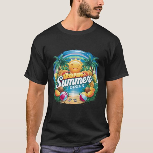 Diseño de camisetas de verano, diseño de camisetas (Anverso)