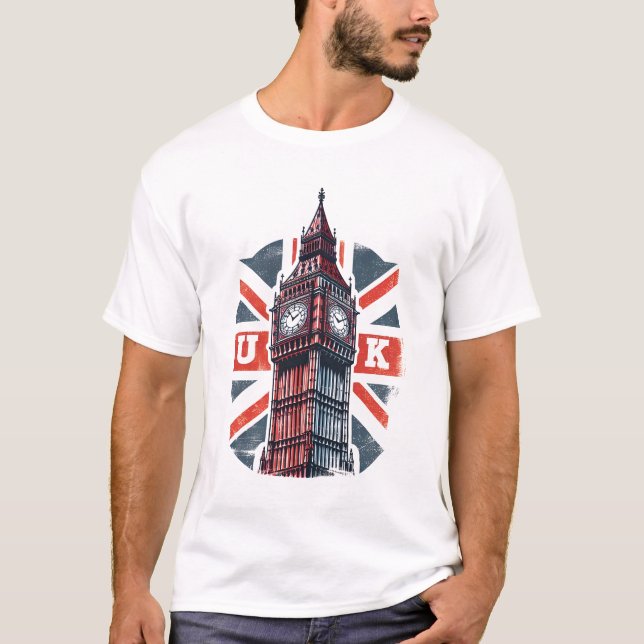 Diseño de camisetas de viaje en la ciudad de Londr (Anverso)