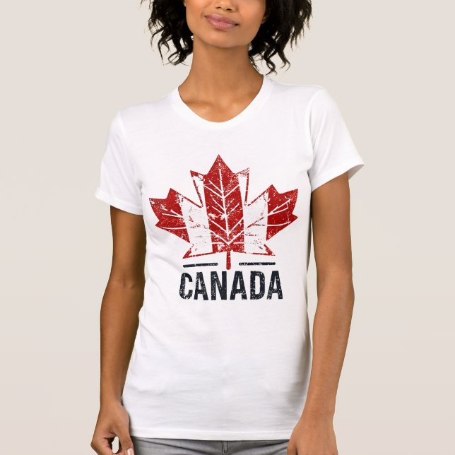 Diseño de camisetas de viajes de Canadá con tierra (Anverso)