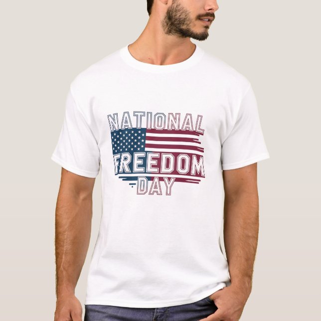 Diseño de camisetas del Día Nacional de la Liberta (Anverso)