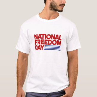 Diseño de camisetas del Día Nacional de la Liberta