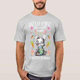 Diseño de camisetas del Feliz Día de Pascua