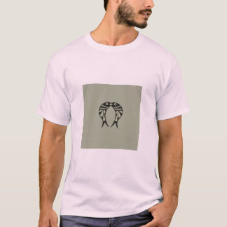 Diseño de camisetas doble frito de pescado y espal