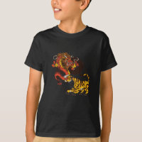 Diseño de camisetas Dragon-and Tiger-Yin-Yang