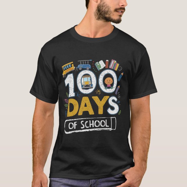 Diseño de camisetas escolares durante 100 días (Anverso)