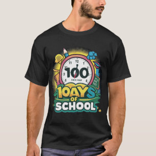 Diseño de camisetas escolares durante 100 días