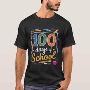 Diseño de camisetas escolares durante 100 días