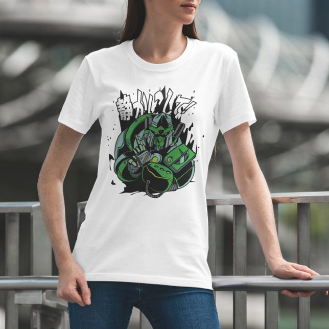 Diseño de camisetas estilo japonés Ninja Robot (Subido por el creador)