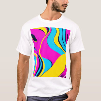 Diseño de camisetas geométricas abstractas futuris