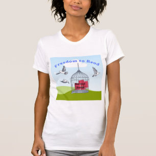 Diseño de camisetas "Libertad de lectura"