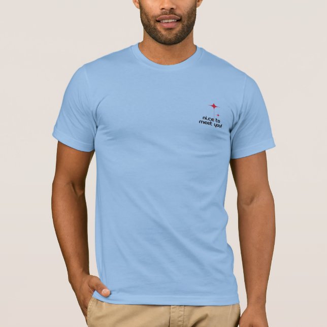 Diseño de camisetas lindo para conocerte Tee Hello (Anverso)