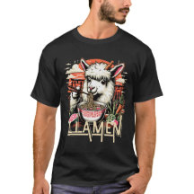 Diseño de camisetas LLAMEN para ropa de hombres o
