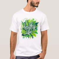 Diseño de camisetas masculinas para una vida sana