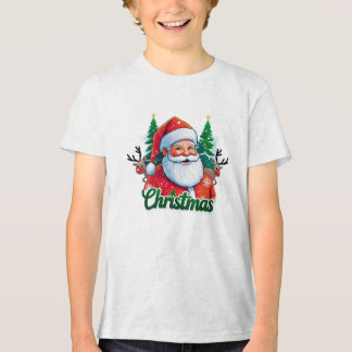 Diseño de camisetas navidades y fondo blanco