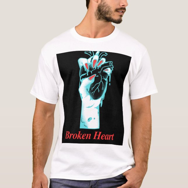 Diseño de camisetas para el corazón roto (Anverso)