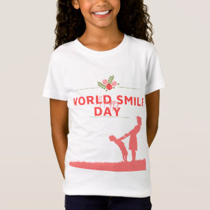 Diseño de camisetas para el día de la sonrisa mund
