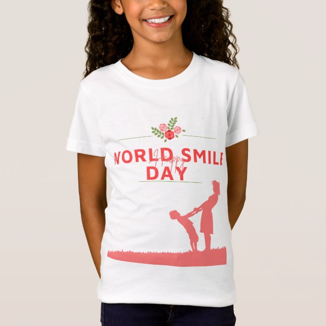Diseño de camisetas para el día de la sonrisa mund (Anverso)