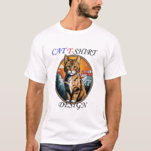 Diseño de camisetas para gatos