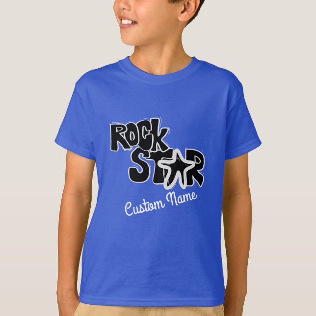 Diseño de camisetas para niños Hip RockStar Rock n (Anverso)