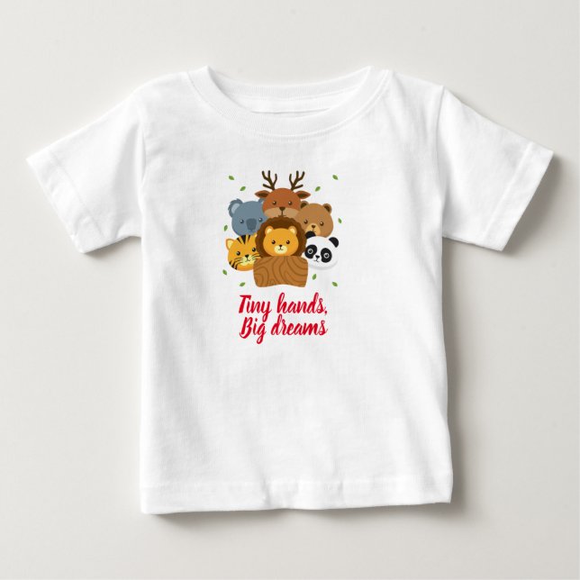 Diseño de camisetas para niños pequeños y animales (Anverso)