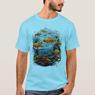 diseño de camisetas para peces acuarios