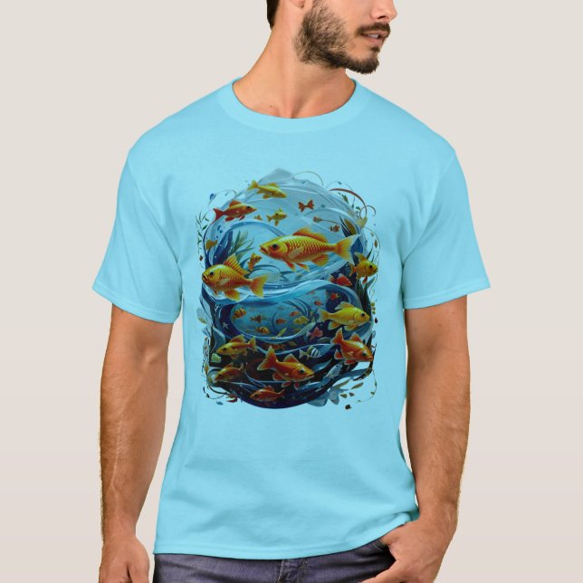 diseño de camisetas para peces acuarios (Anverso)