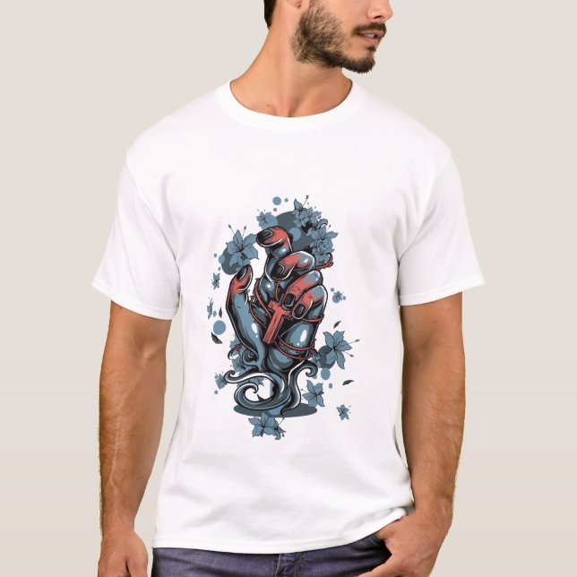 diseño de camisetas para ropa de submarino de mano (Anverso)