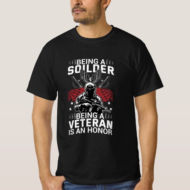 Diseño de camisetas para veteranos estadounidenses (Anverso)