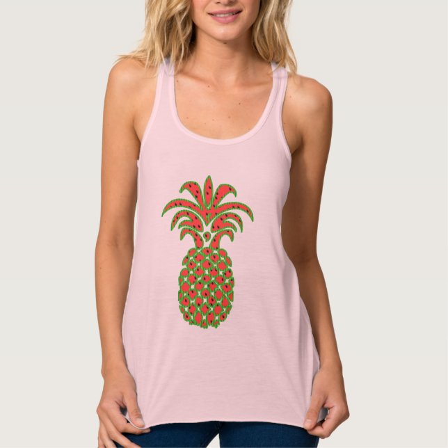 diseño de camisetas pinapple coloridas en la playa (Anverso)