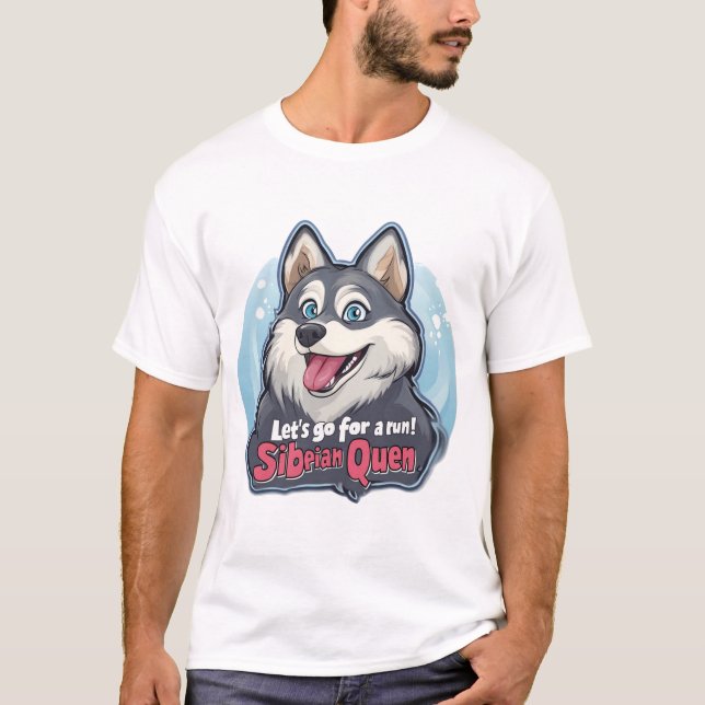 Diseño de camisetas "Reina Siberiana" Husky Siberi (Anverso)