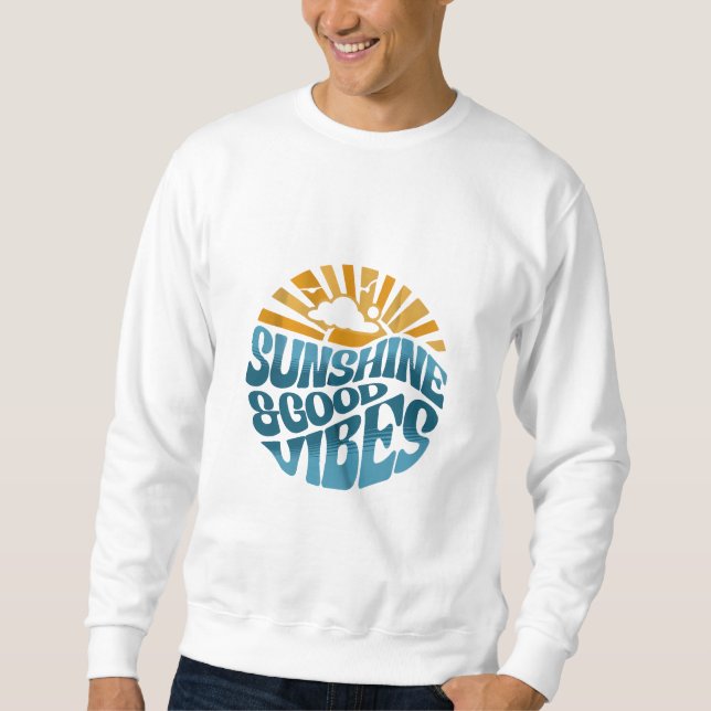 Diseño de camisetas retro Sunshine & Good Vibes (Anverso)