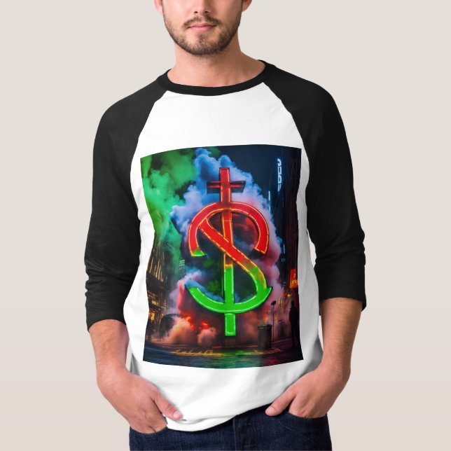 Diseño de camisetas "Riches y ridículos" (Anverso)