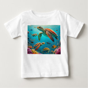 Diseño de camisetas Sea Turtle Family Adventure