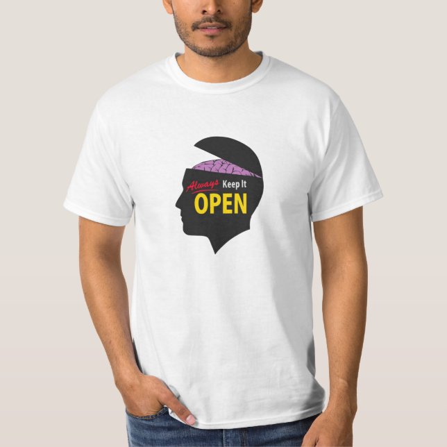 Diseño De Camisetas "Siempre Con Mente Abierta". (Anverso)