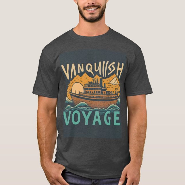 Diseño de camisetas vanquis, venerate, voyage" (Anverso)