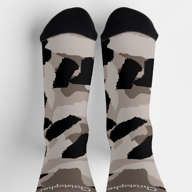 Diseño de Camuflaje de Calcetines (Arriba)
