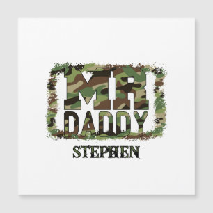 Diseño de camuflaje Mr. Daddy con nombre personali