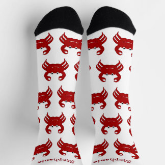Diseño de Cangrejo de Calcetines