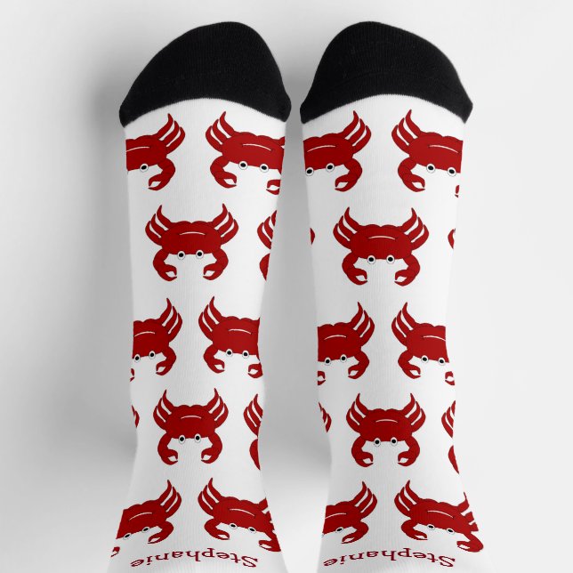 Diseño de Cangrejo de Calcetines (Arriba)