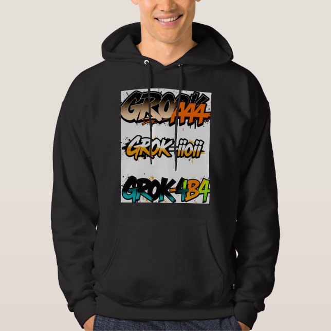 Diseño de capucha "Grok4 perfecto" con camisetas (Anverso)