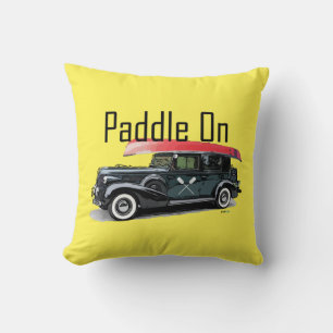 Diseño de carros clásicos - Cojín decorativo de 16