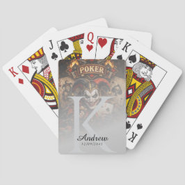 Diseño de carta de rey de Joker de póquer de lujo,