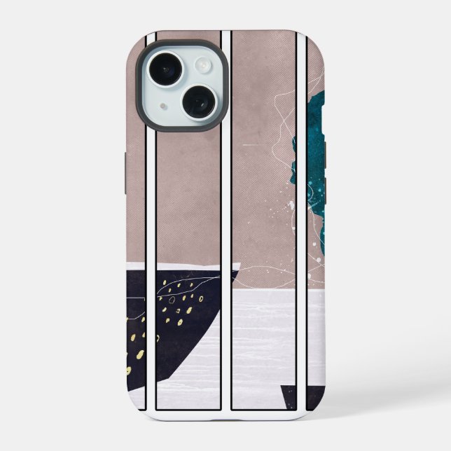 diseño de caso abstracto para iphone 15 (Reverso )