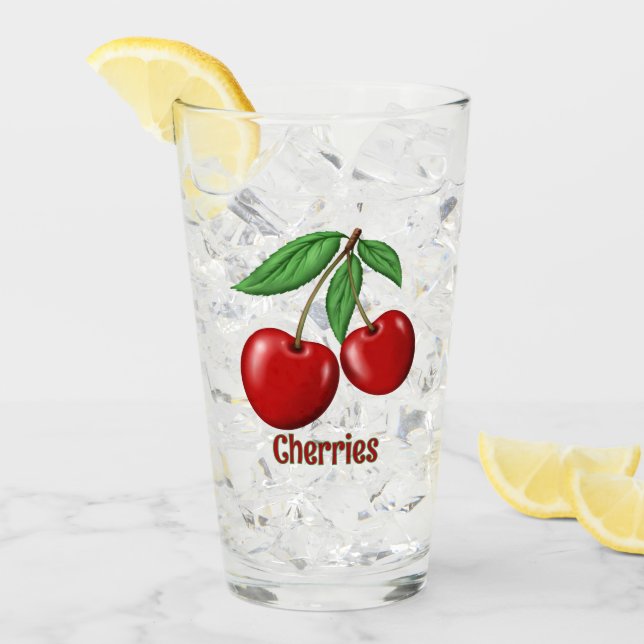 Diseño de cerezas rojas personalizado (Anverso (hielo))