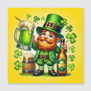 Diseño de cerveza duende del día de San Patricio-6