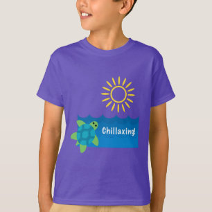 Diseño de Chillaxing de tortugas - Camiseta básica