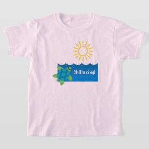 Diseño de Chillaxing de tortugas - Camiseta básica